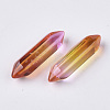 Two Tone Glass Double Terminated Point Beads GLAA-S167-12H-2