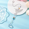 Glass Beads & 201 Stainless Steel Hanging Suncatchers HJEW-JM04762-01-1