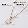 304 Stainless Steel Resin Pendant Necklaces for Women EI8991-6-1