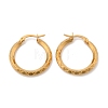 Ion Plating(IP) 304 Stainless Steel Hoop Earrings EJEW-L215-38G-2
