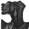 304 Stainless Steel Column Dangle Earrings EJEW-JE06784-02-3