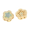 Brass Clear Cubic Zirconia Beads KK-B186-01G-03-2