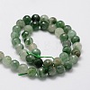 Faceted Round Natural Chrysoprase Bead Strands G-L437-07-8mm-2