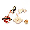 Alloy Enamel Brooches JEWB-N006-042-NR-3