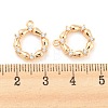 Brass Micro Pave Cubic Zirconia Pendants KK-E090-21G-3
