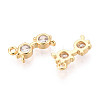Brass Pave Cubic Zirconia Charms KK-N263-109G-2