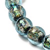 Handmade Dichroic Foil Glass Beads Strands DICH-U001-05I-3