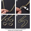 Brass Paperclip Chains CHC-G007-01G-01-10