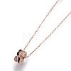 304 Stainless Steel Necklaces NJEW-E135-07RG-2