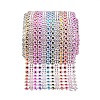 16 Rows Plastic Diamond Mesh Wrap Roll Rhinestone Ribbon Wedding Decoration OCOR-WH0031-B01-2