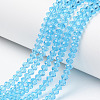 Glass Beads Strands EGLA-A044-T8mm-D08-1