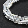 Electroplate Glass Beads Strands X-EGLA-J046-AB07-2