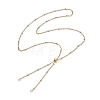 304 Stainless Steel Satellite Chain Slider Necklace Making AJEW-JB01247-01-1