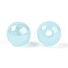 Electroplate Round Glass Beads Strands EGLA-T029-07G-2