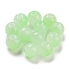 Two Tone Spray Painting Glass Beads GLAA-L046-03E-1