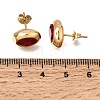 6 Pairs 304 Stainless Steel Pave Cubic Zirconia Stud Earrings SA-CBADCF0-04GP-01-5