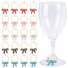 20Pcs 5 Colors Brass Wine Glass Charms AJEW-ME00020-1