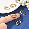 SHEGRACE Brass Spring Gate Rings XGRQ58095-756G-4