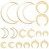 32Pcs 8 Style Brass Pendant KK-SC0003-18-1