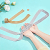 2Pcs 2 Colors Sparkle Aluminum Sequins Neckties for Women NJEW-HY0002-21-3