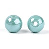 Electroplate Round Glass Beads Strands EGLA-T029-07E-2