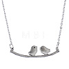 Alloy Couple Birds Pendant Necklaces for Women FS-WG2DA5D-01-4