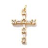 Brass Micro Pave Cubic Zirconia Pendants KK-M305-01G-03-1