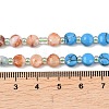 Dyed Natural White Jade & Synthetic Turquoise & Shoushan Stone & Red Netstone Beads Strands G-Z135-B07-6