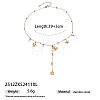 Ocean 304 Stainless Steel Imitation Pearl Long Tassel Pendant Necklaces for Women WGE0621-02-2