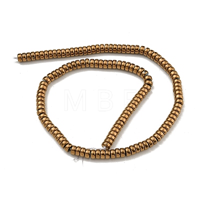 Electroplated Synthetic Non-magnetic Hematite Beads Strands G-K361-A05-03-1