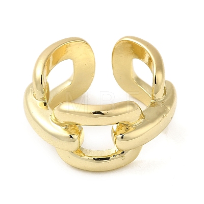 Brass Open Cuff Rings RJEW-Q778-32G-1