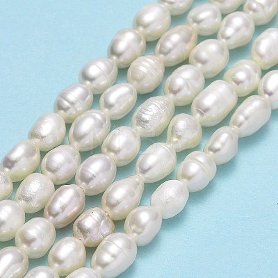 Natural Cultured Freshwater Pearl Beads Strands PEAR-J006-10C-01-1