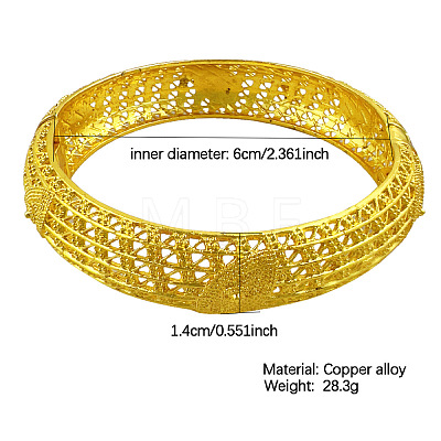 4Pcs Brass Alloy Bangles for Women WGEEFE8-01-1