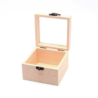 Wood Jewelry Box OBOX-WH0006-14-1
