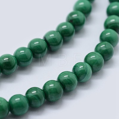 Natural Malachite Beads Strands G-F571-27AB1-16mm-1