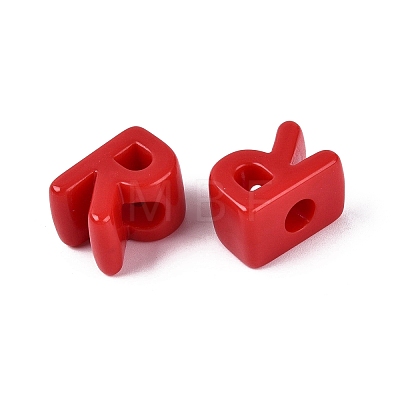 Opaque Acrylic European Beads OACR-M027-01R-01-1
