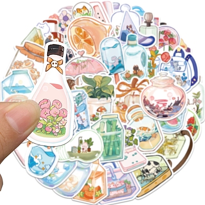 50Pcs PVC Waterproof Stickers PW-WG85A8C-01-1