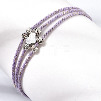 Polyester Multi-Strand Bracelets FB-CBA983F-02P-04-1