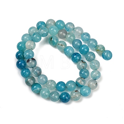 Natural Agate Beads Strands G-J361-01-8mm-1