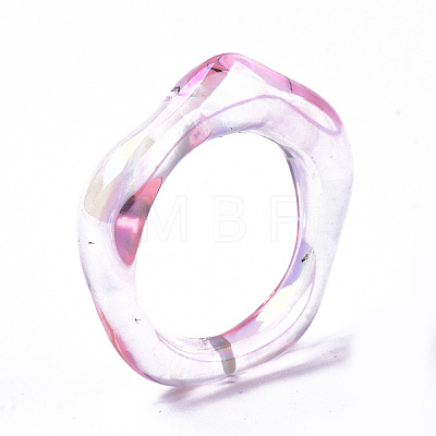 Transparent Resin Finger Rings X-RJEW-T013-001-E03-1