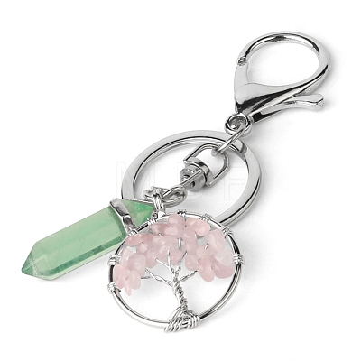 Rose Quartz Keychains PW-WGBF370-05-1