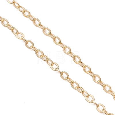 Brass Micro Pave Clear Cubic Zirconia Column Bead and Love Disc Pendant Cable Chain Necklaces NJEW-JN05768-1