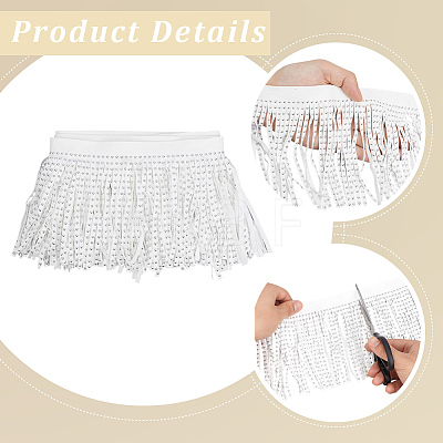 4.8Yards Velvet Tassel Fringe Trimming SRIB-GF0001-75B-1