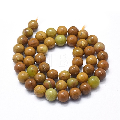 Natural Yellow Opal Beads Strands G-D0013-62B-1
