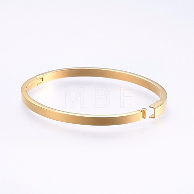 304 Stainless Steel Bangles BJEW-P223-20G-1