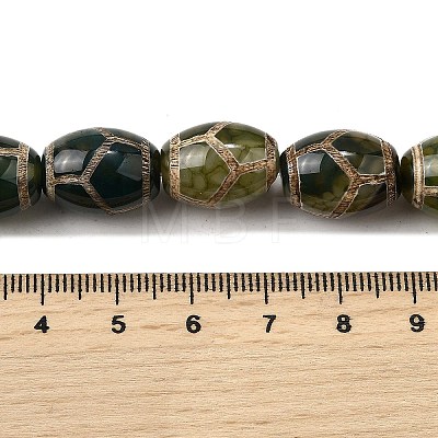 Tibetan Style dZi Beads Strands G-S389-A10-1