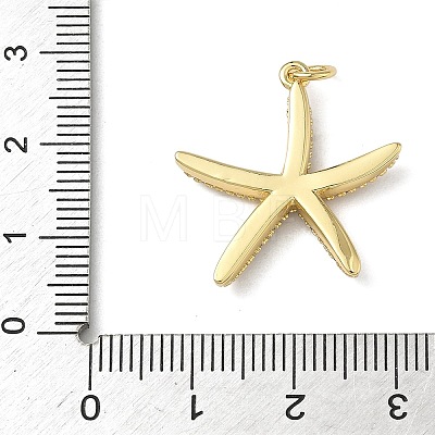 Brass Micro Pave Clear Cubic Zirconia Pendants KK-L257-23G-1
