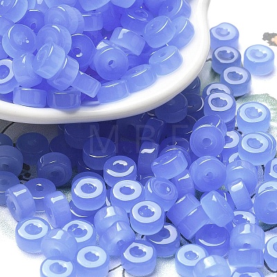 Imitation Jade Glass Seed Beads SEED-E001-J3x6mm-01-1