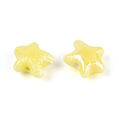 Handmade Porcelain Beads PORC-Q002-03D-01-1