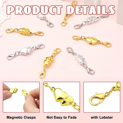 10Pcs 2 Colors Alloy Magnetic Clasps FIND-CJZ0001-011-1